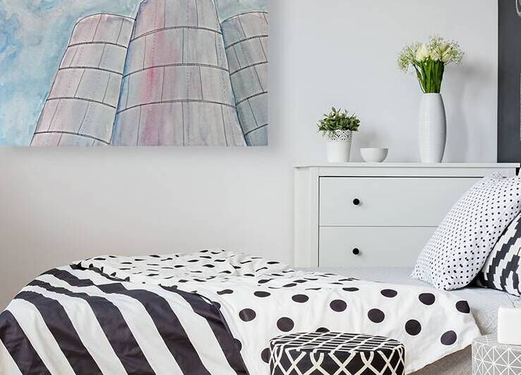 Grain Elevators in late day light by Lisa von Biela