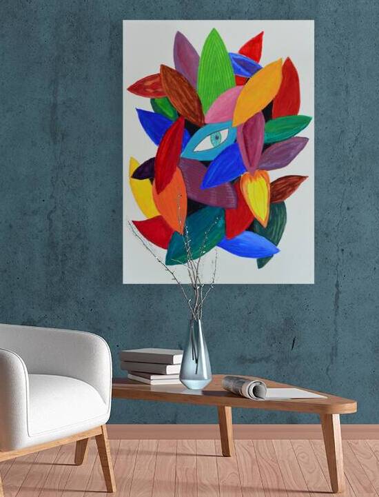 Eye Nested in Colorful Bouquet by Lisa von Biela