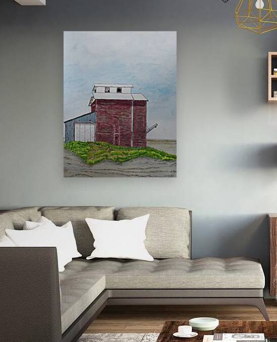Wooden Grain Elevator by Lisa von Biela