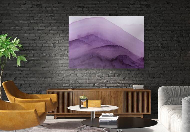 Misty Mountain Purple by Lisa von Biela