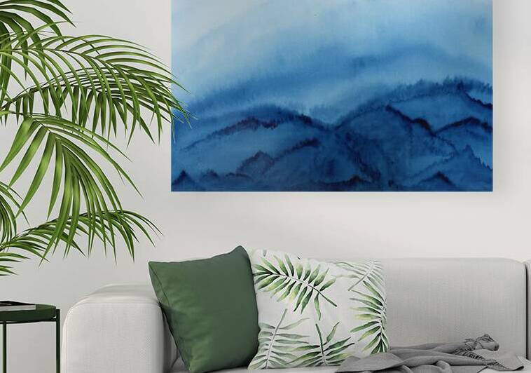 Misty Mountain Blue by Lisa von Biela