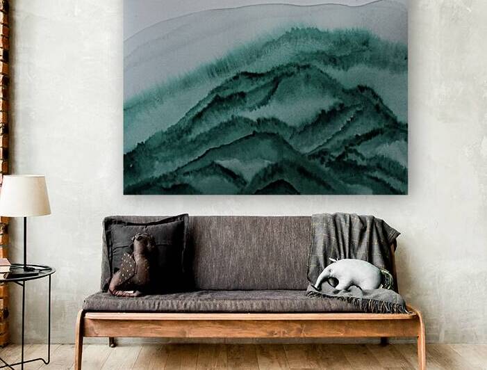 Misty Mountain Green by Lisa von Biela