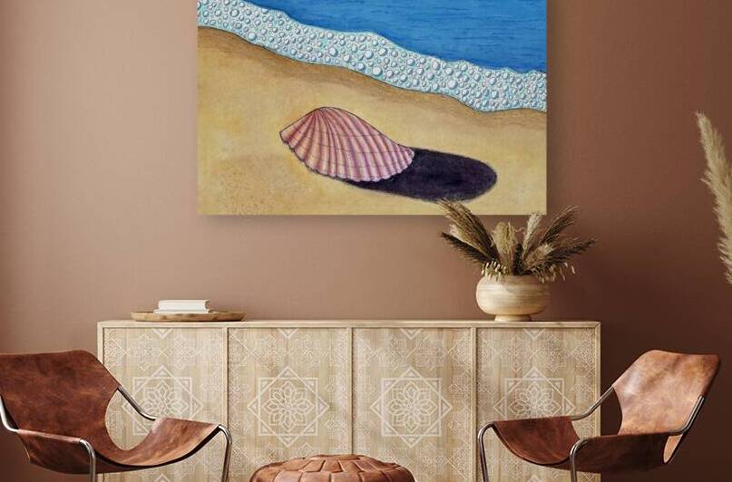 Seashell on Sand by Lisa von Biela