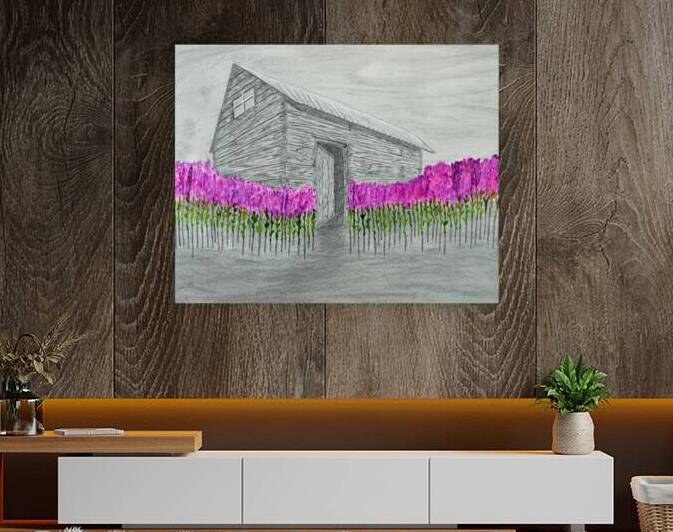 Abandoned house with fireweed by Lisa von Biela