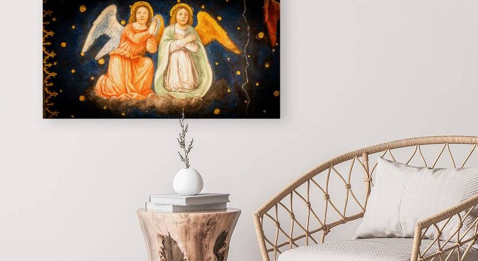 Angels on Starry Sky in San Maurizio al Monastero Maggiore churc by Paolo Modena