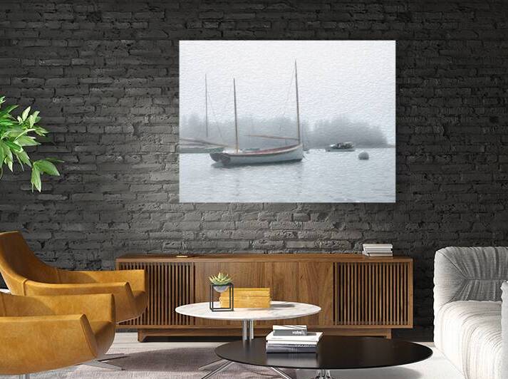 Misty Morning On The Bay by Blaine Stoner