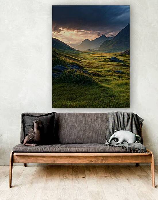 Mountain meadow sunrise 3 by Infinite Wall Art