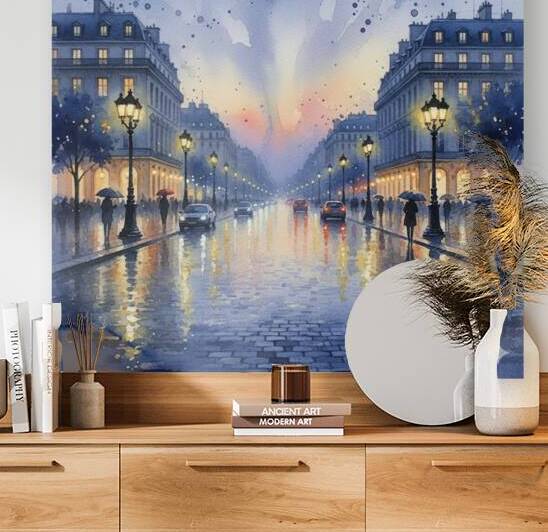 Parisian street  by Romio albadawy