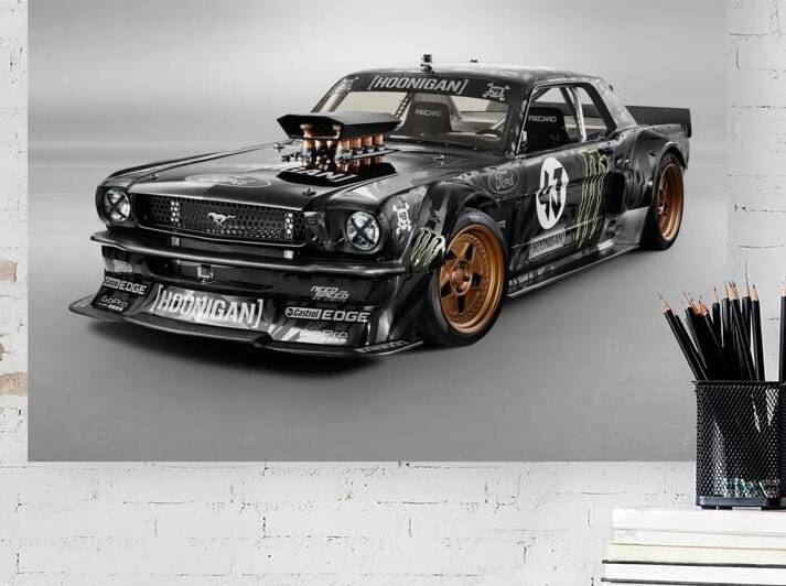 1965 ford mustang ken block three quarter front.j by super cars