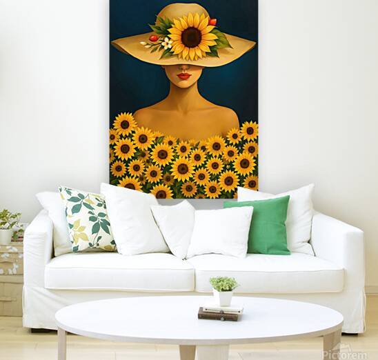 Golden Grace: Lady of the Sunflowers by Signora