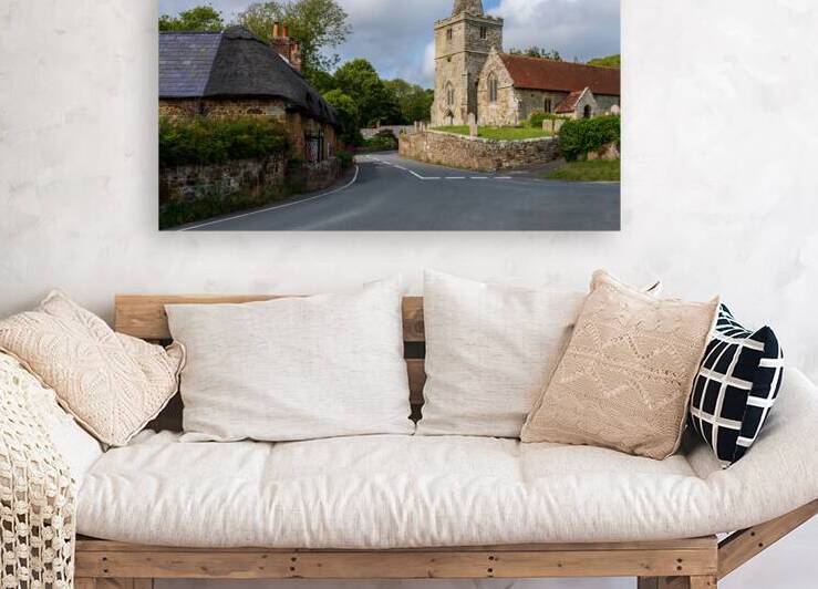 St Peters Church in Shorwell on the Isle of Wight  by Steve Heap