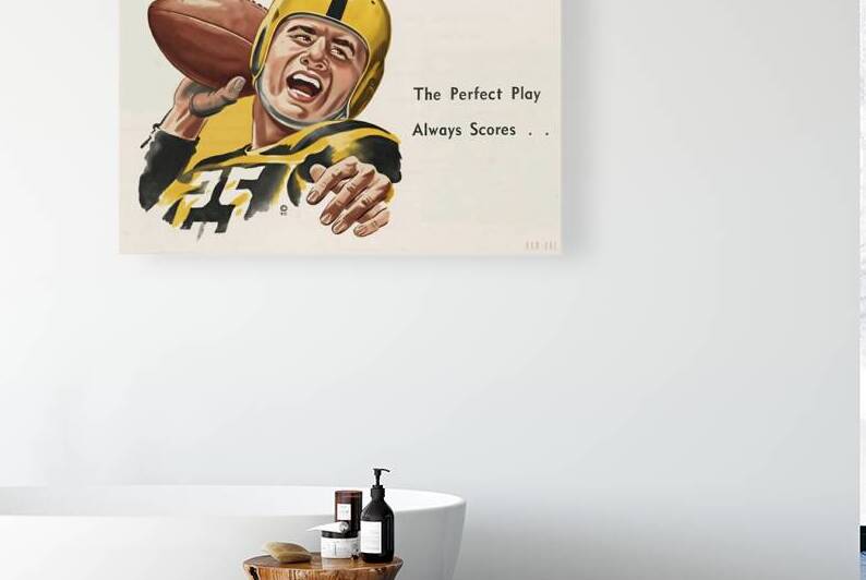 1950 Quarterback Art by Row One Brand