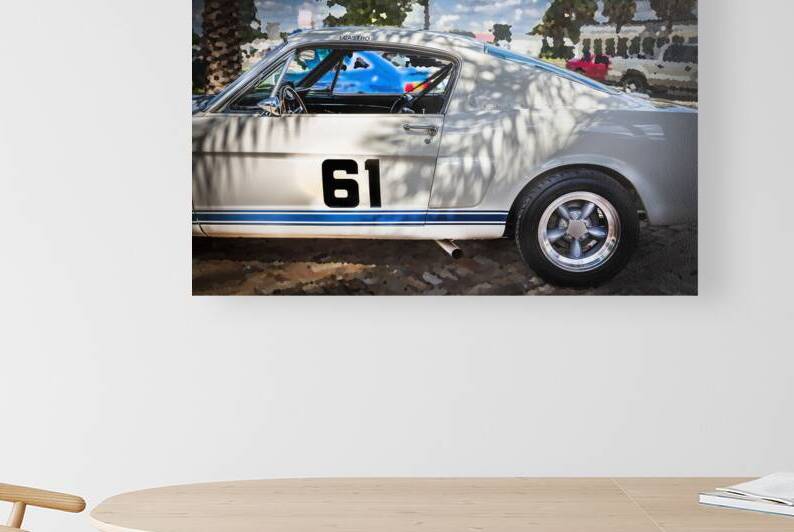 1965 White Ford Shelby GT350 Mustang X1 4 by Rich Franco