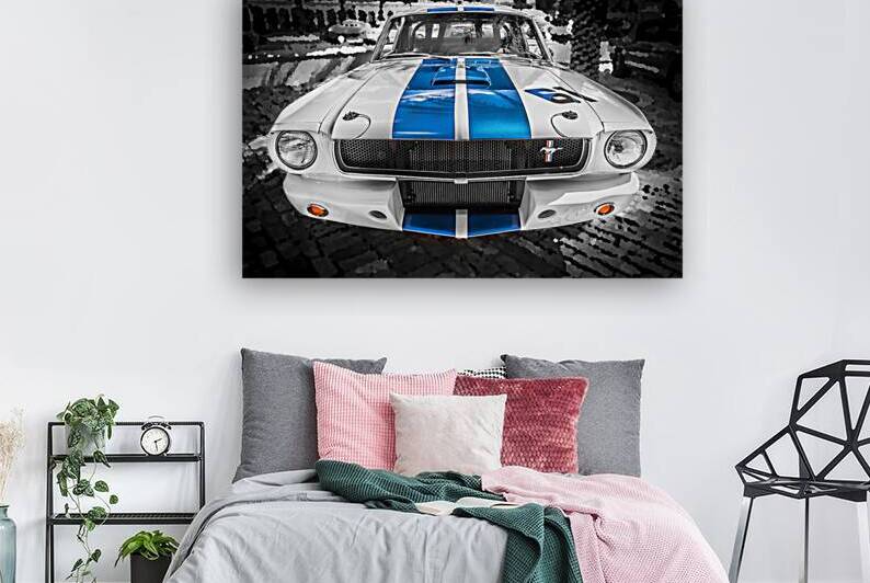 1965 White Ford Shelby GT350 Mustang X1 5 by Rich Franco