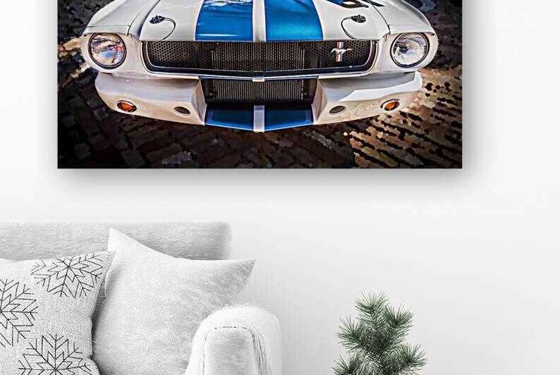 1965 White Ford Shelby GT350 Mustang X1 6 by Rich Franco