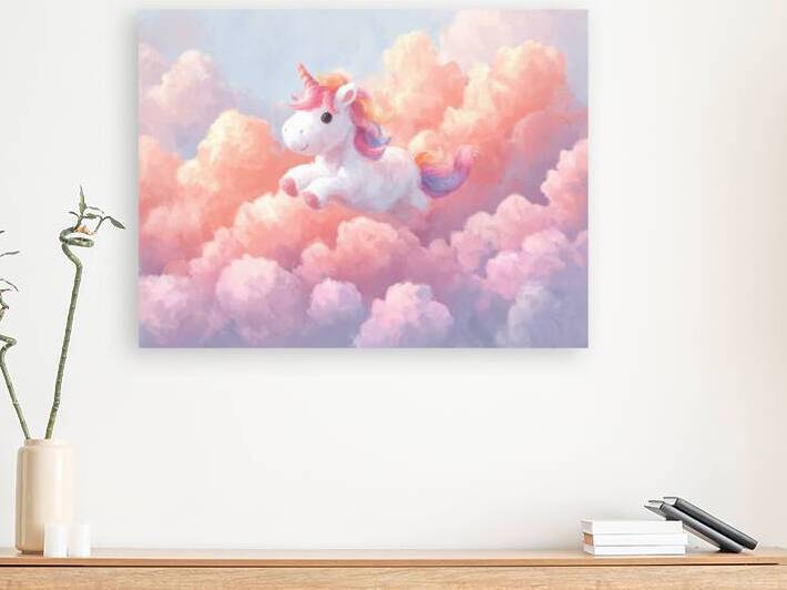 rainbow unicorn by Infinite Wall Art