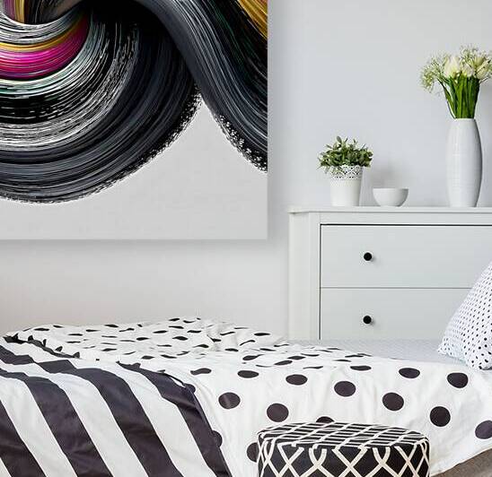 Chromatic Helix – Color-Twist Abstract Print by Savage Art Prints