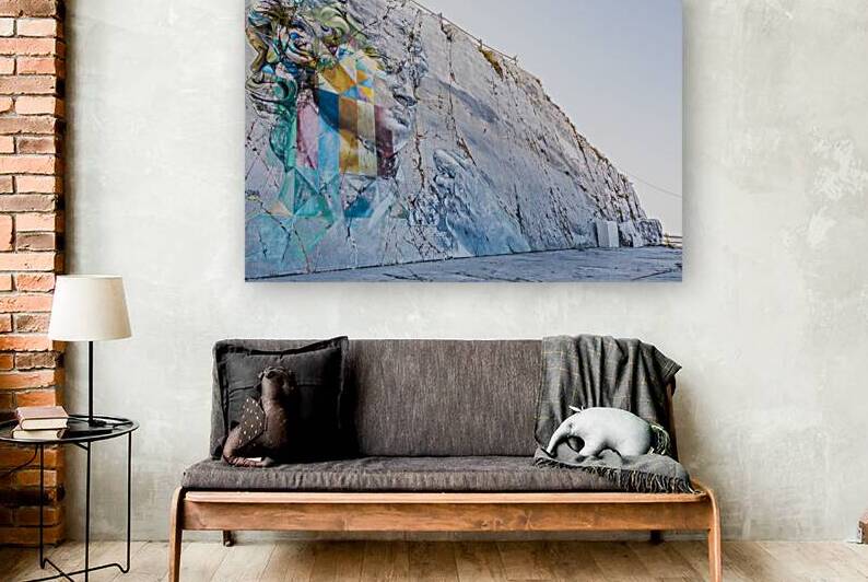 The famous David murales by Kobra inspired by Michelangelo. Str by Paolo Modena