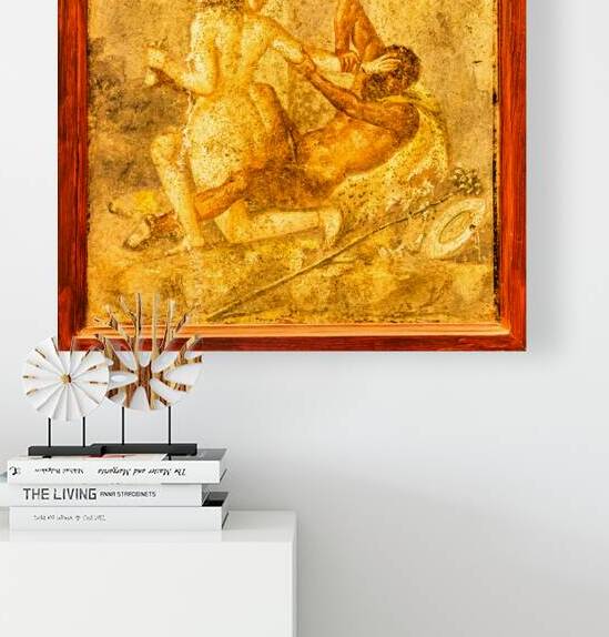 Erotic Fresco Detail from Pompeii Naples Archeological Museum   by Paolo Modena