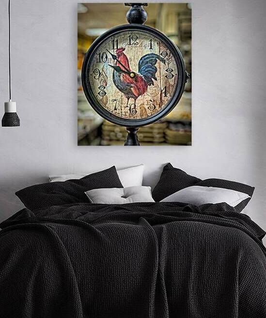 Cock a Doodle Doo Vintage Rooster Clock by Bill Swartwout Photography