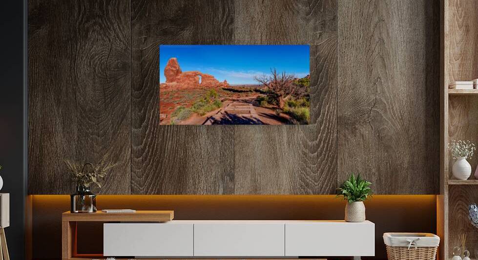 Turret Arch Pathway Pano by Jennifer White