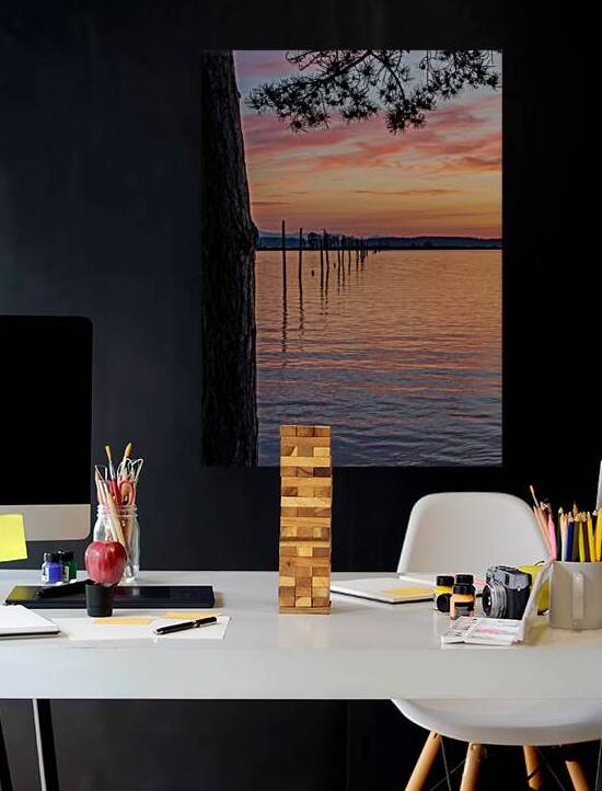 Dramatic sunset clouds over Possession Sound Everett in Washingt by Steve Heap