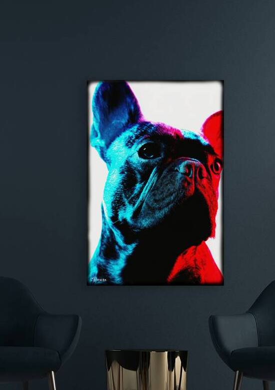 Portrait of french bulldog FA 25 2x3  52 by Ksavera ART