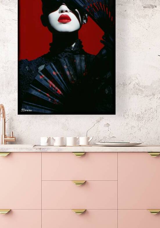 Portrait of geisha FA 25 2x3  56 by Ksavera ART