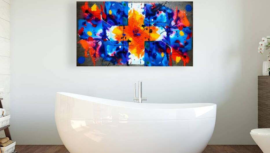 Petal Parade – Candy-Color Floral Abstract Print by Savage Art Prints