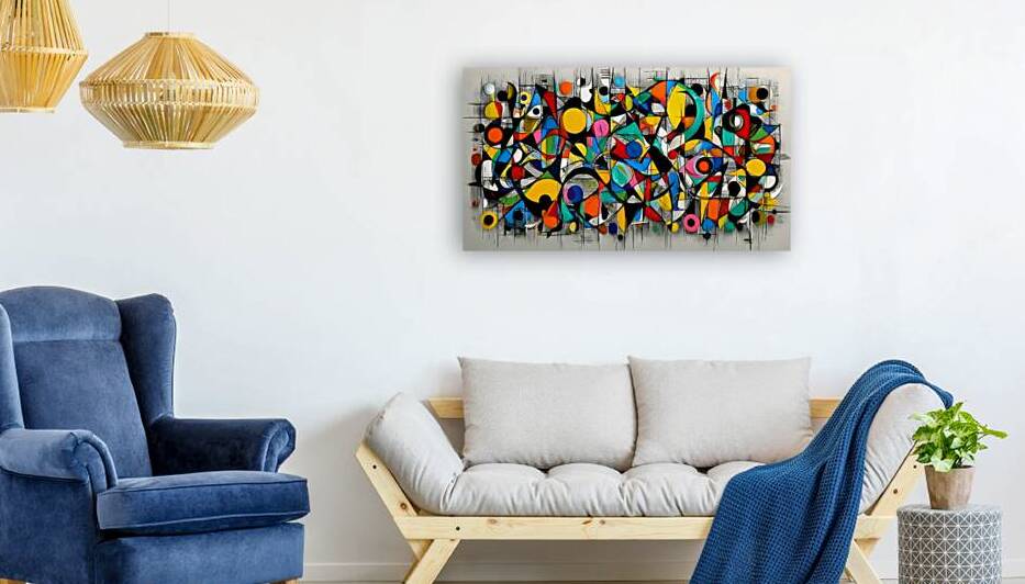 Confetti Logic – Color Grid Abstract Print by Savage Art Prints