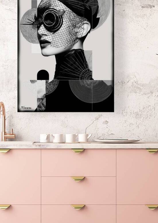 Futuristic portrait FA 25 2x3  95 by Ksavera ART