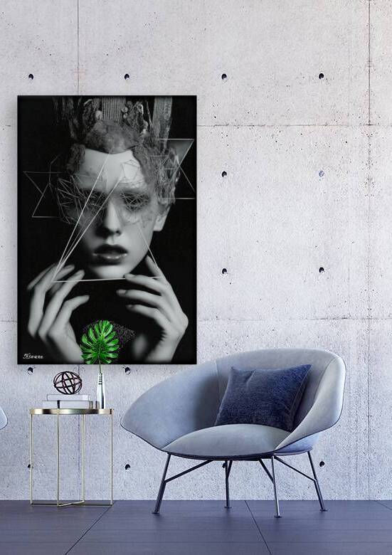 Futuristic portrait FA 25 2x3  94 by Ksavera ART