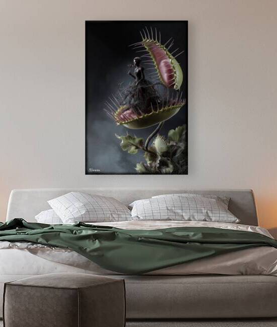 Lady Venus fly trap FA 25 2x3  89 by Ksavera ART