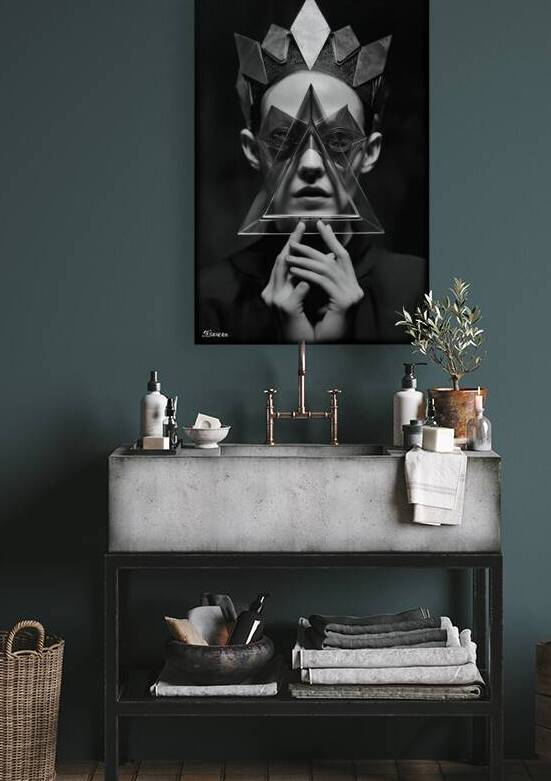 Futuristic portrait FA 25 2x3  91 by Ksavera ART