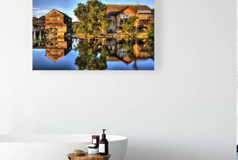 Sunset on The Old Mill – Pigeon Forge Tennessee by Shelia Hunt Photography