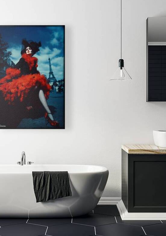 Lady in red in Paris FA 25 2x3  122 by Ksavera ART