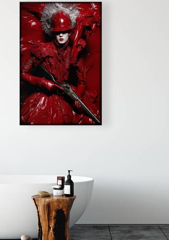 Lady in red FA 25 2x3  135 by Ksavera ART