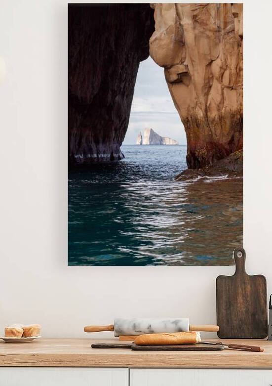 Kicker Rock through the rock tunnel by Ad Gr