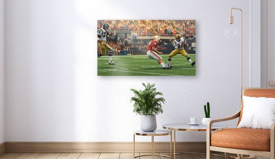 1970 Nebraska Cornhuskers Football Painting by Row One Brand