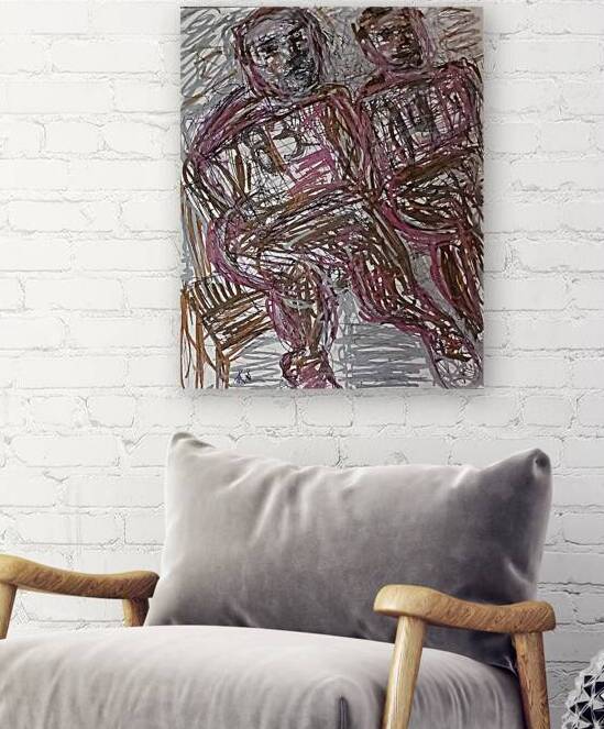 20251004 150613 Warming the Bench by Lawrence Silver Art