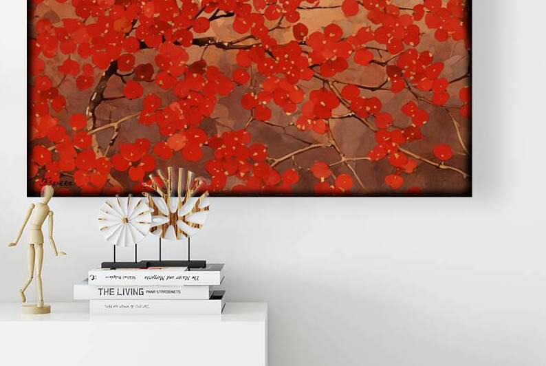 Japanese floral art FA 25 2x3  463 by Ksavera ART