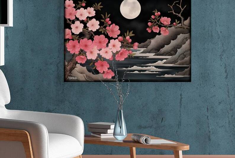 Japanese floral art FA 25 2x3  465 by Ksavera ART