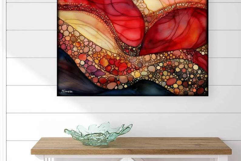 Japanese abstract art FA 25 2x3  449 by Ksavera ART