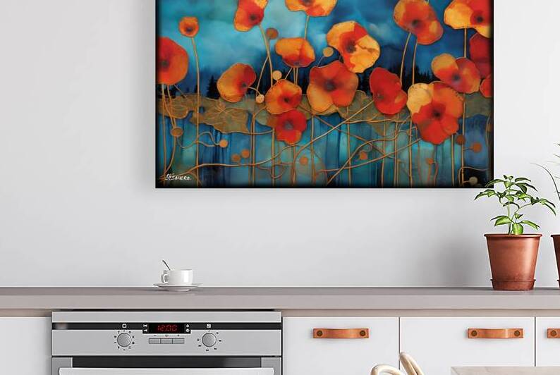 Japanese floral art FA 25 2x3  470 by Ksavera ART