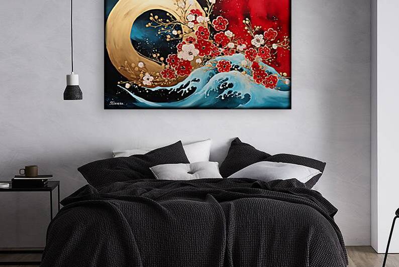 Japanese floral art FA 25 2x3  480 by Ksavera ART