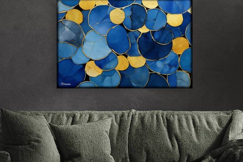 Japanese abstract art FA 25 2x3  451 by Ksavera ART