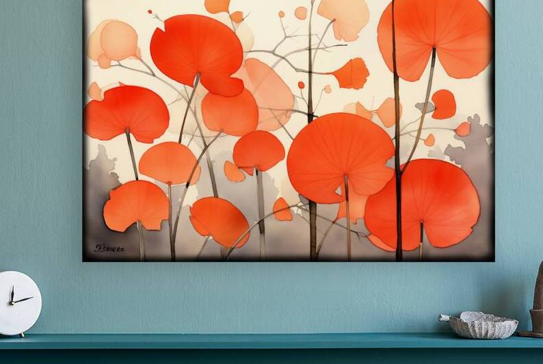 Japanese floral art FA 25 2x3  466 by Ksavera ART