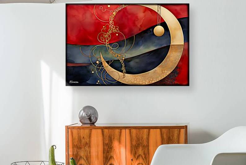 Japanese abstract art FA 25 2x3  443 by Ksavera ART