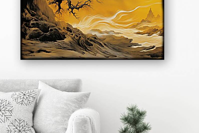 Japanese landscape art FA 25 2x3  438 by Ksavera ART