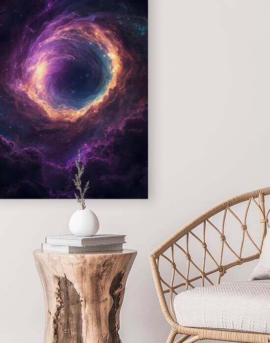 Celestial Energy Vortex – Surreal Cosmic Wormhole in Deep Space by Inspire Art